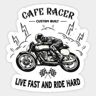 Live fast and ride hard Sticker